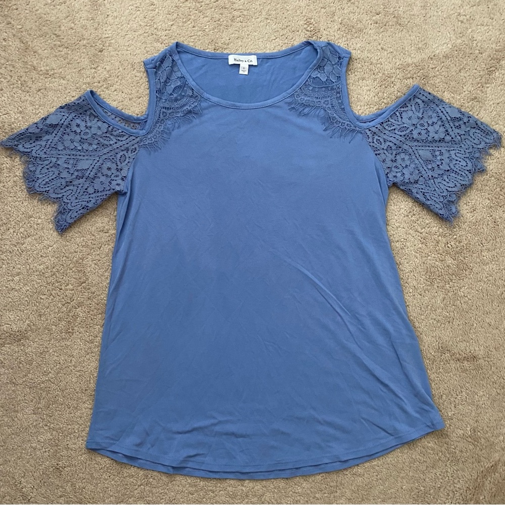 Lace Cold Shoulder Top